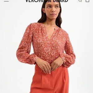 NWT Veronica Beard Silk Blouse Top